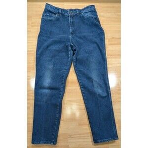 Vintage Lee Original Jeans 16M Womens Blue High Rise Slim Tapered Mom 31x29
